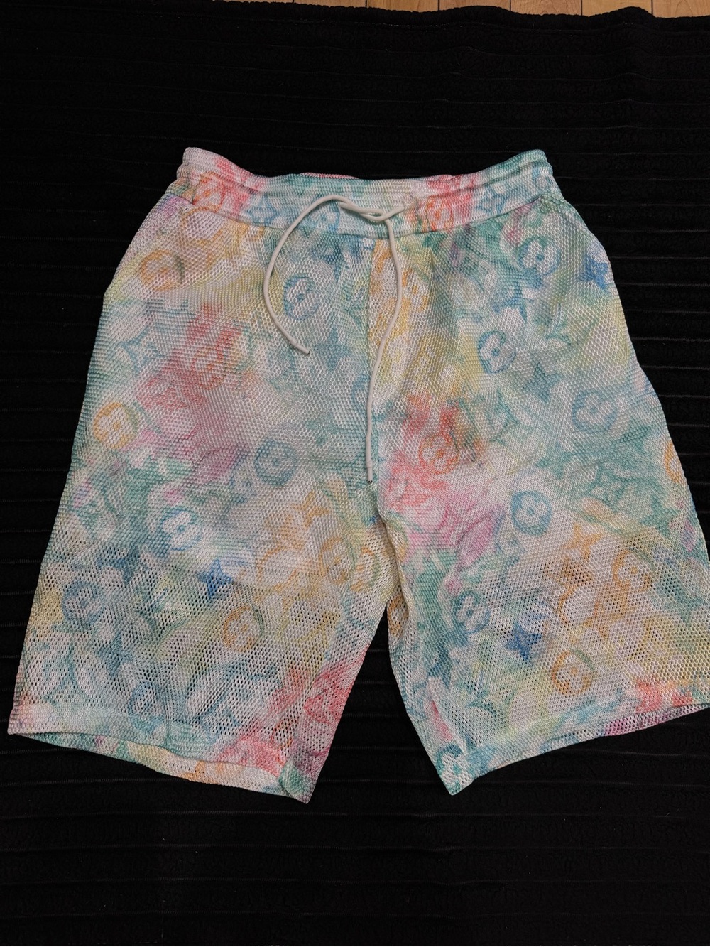 Louis Vuitton Pastel Tie-Dye Mesh Shorts